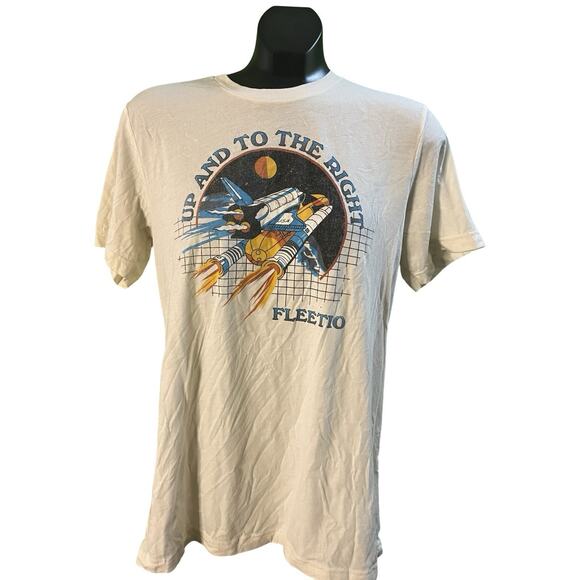 Fleetio Up And To The Right Space Shuttle Retro Tee - Picture 1 of 6